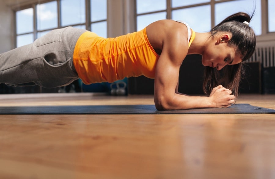 Do you find “The Plank” too easy? 	Try these two tougher versions